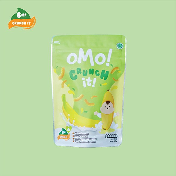 OMO! CRUNCH IT BANANA – Snack Sehat Bayi 8 Bulan