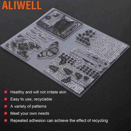 ALIWELL Clear Stamp - 8 IN 1 Vintage Background Style