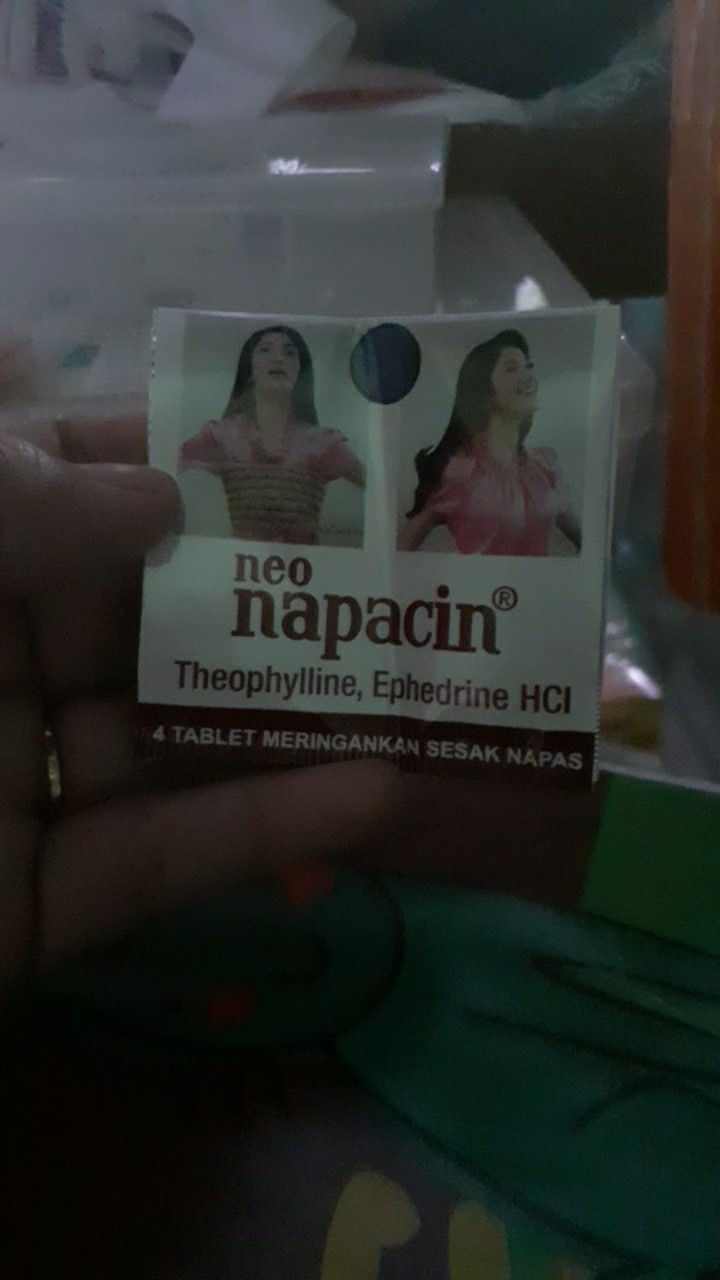 Obat Sesak Napas/neo Napacin [jual 1 Strip]