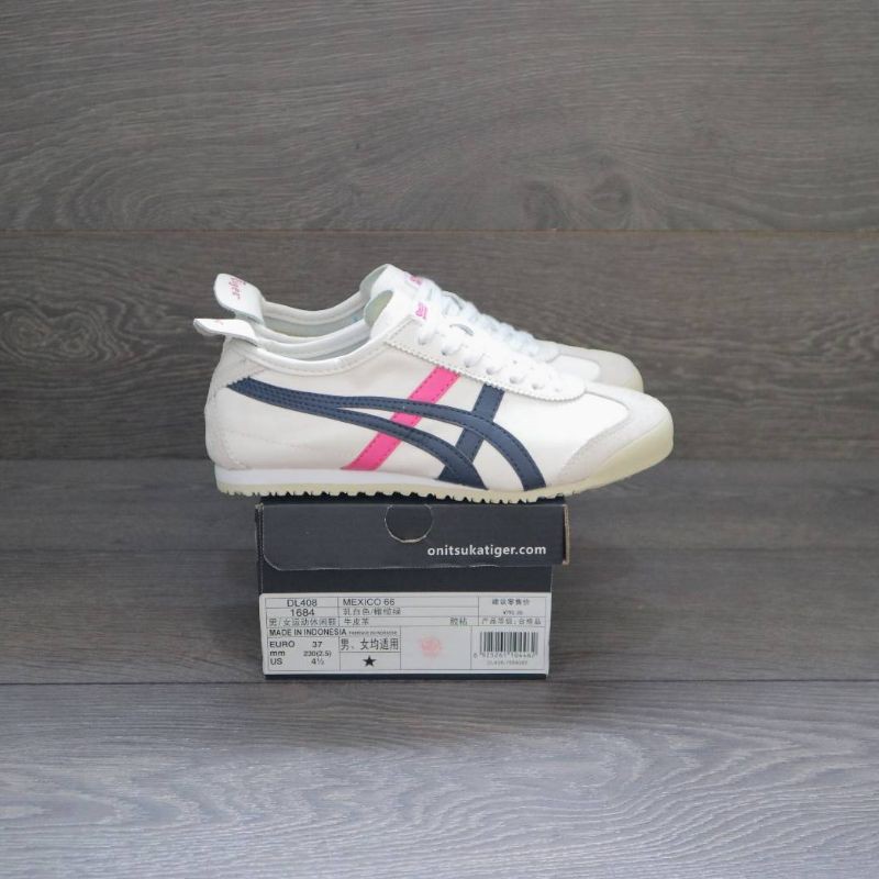 onitsuka tiger mexico 66 white navy pink