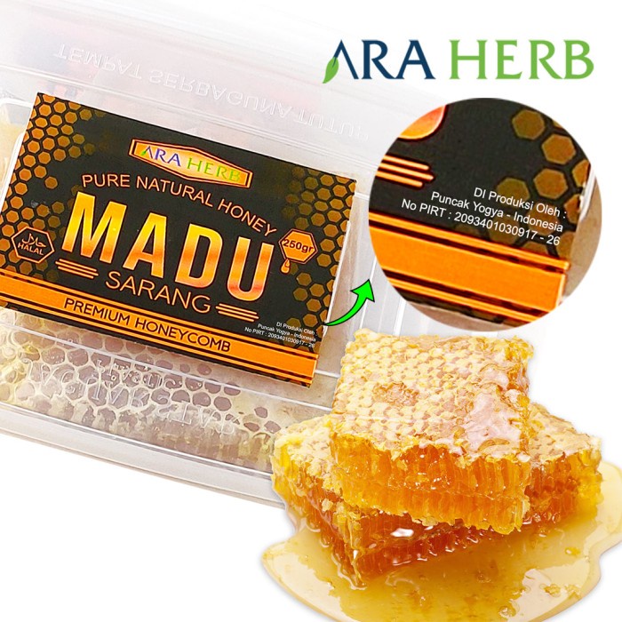 

REVERB MADU SARANG 250GR ASLI HONEYCOMB MALIFERA MADU HERBAL MURNI RAW HONEY / 250GR ASLI HONEYCOMB PRODUK