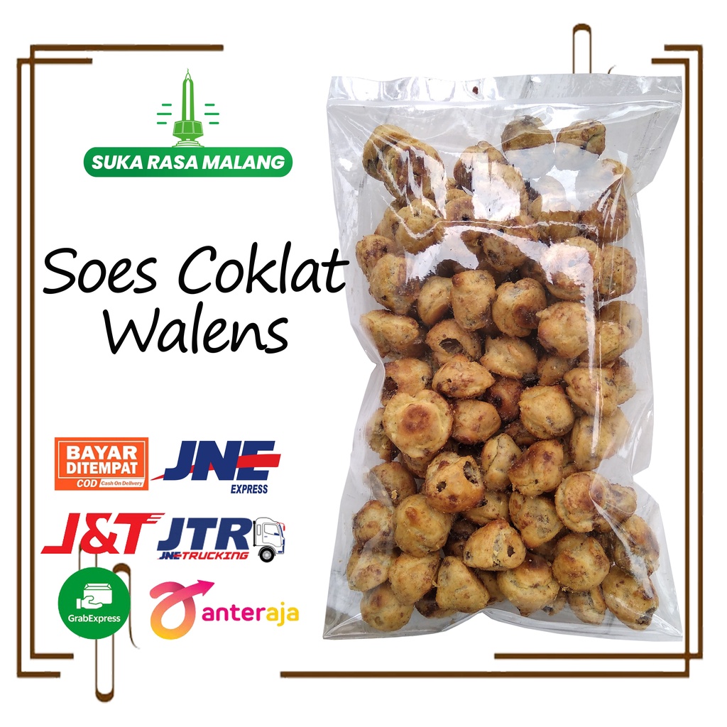 

Soes Coklat 500gr free packing kardus Malang