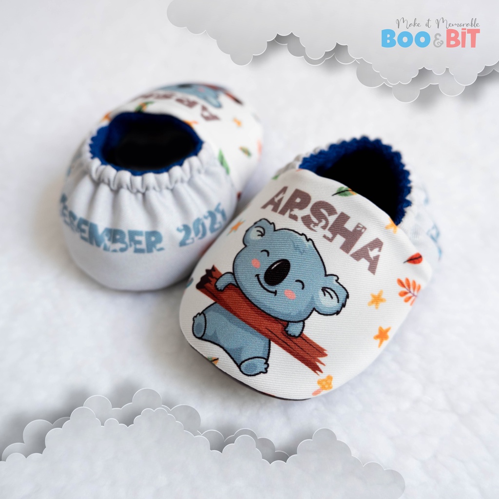 Sepatu Bayi Prewalker - Baby Shoes | Boo and Bit Koala | Custom Nama