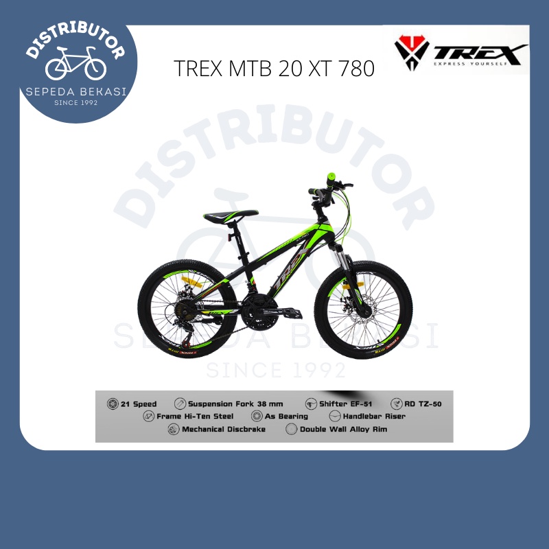 Sepeda Gunung MTB TREX 20 XT 780 (Grab/Gojek/Cargo)