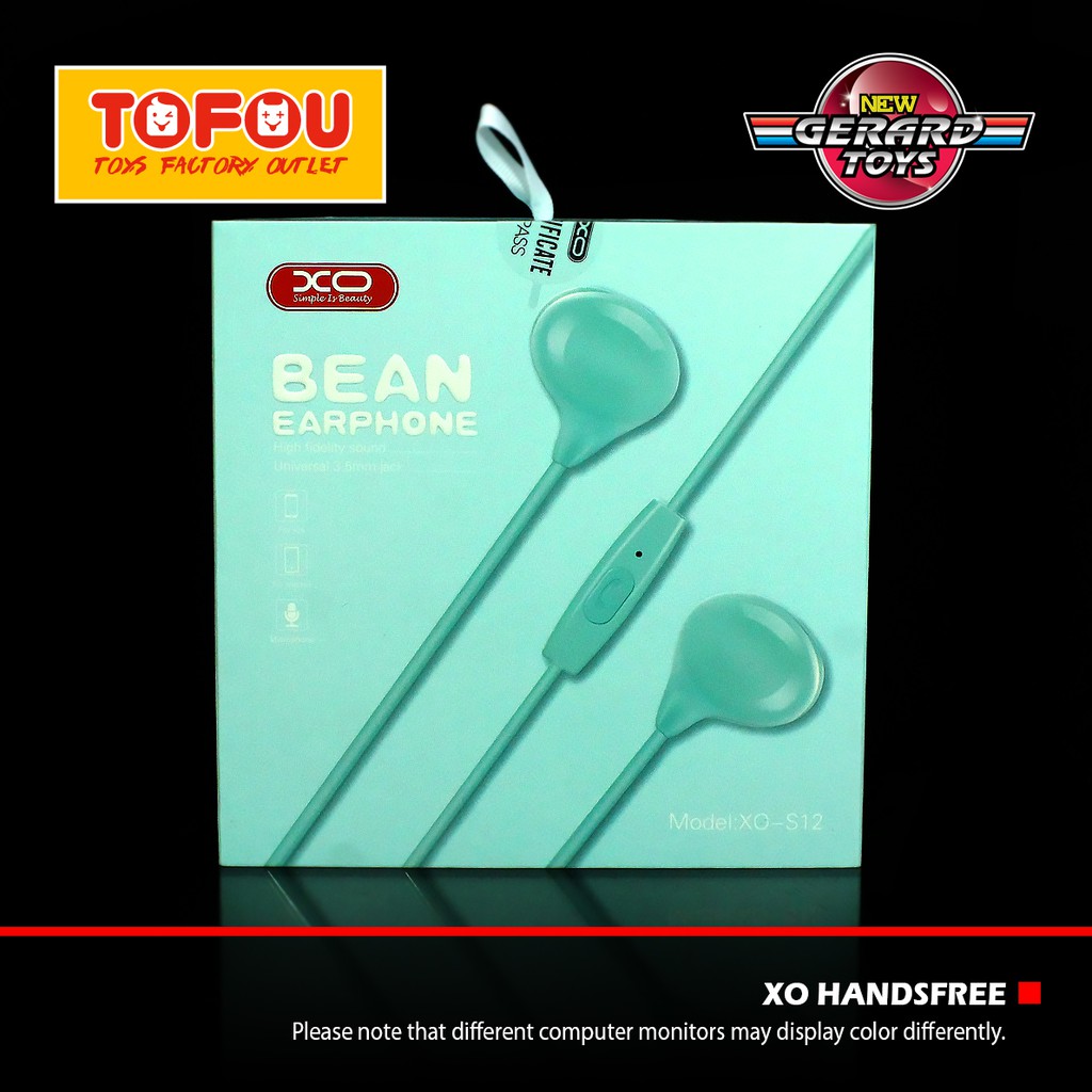 XO Handsfree Earphone S12 Blue Original Murah