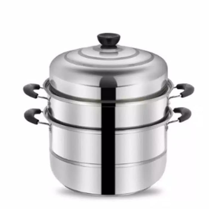 Panci Steamer Susun 3 Tingkat Kukus Tim 32cm