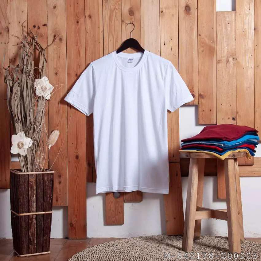 KAOS BAJU PENDEK PUTIH OBLONG COTON 30S BAJU POLOS PUTIH PRIA WANITA MURAH KEREN DISTRO