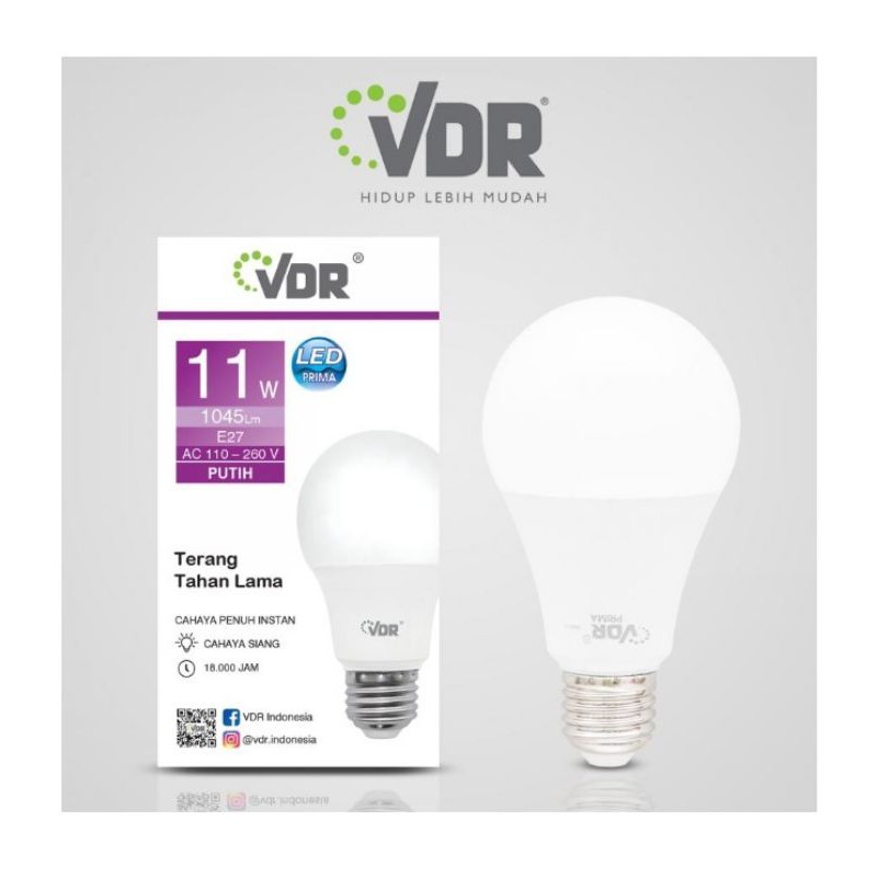 Lampu LED VDR  11 Watt / Bohlam LED VDR / LAMPU LED VDR Prima 11 Watt / Lampu Led Murah