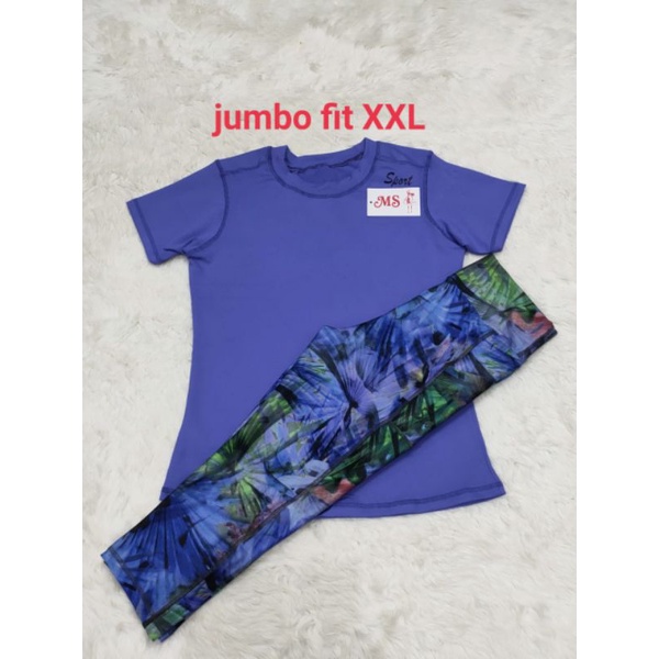 Baju senam /Baju senam wanita  Baju set olahraga /Baju olahraga JUMBO  xxl LD