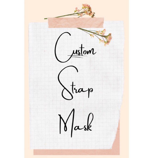 Custom strap mask/Strap mask beads/Lanyard strap mask/Strap mask korea