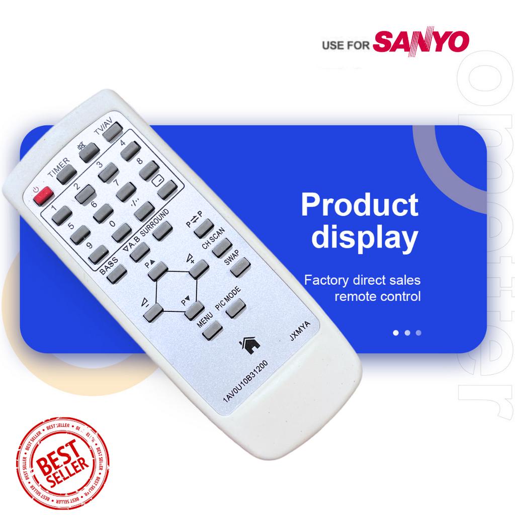 Remote SANYO TV CRT TABUNG 31200 putih