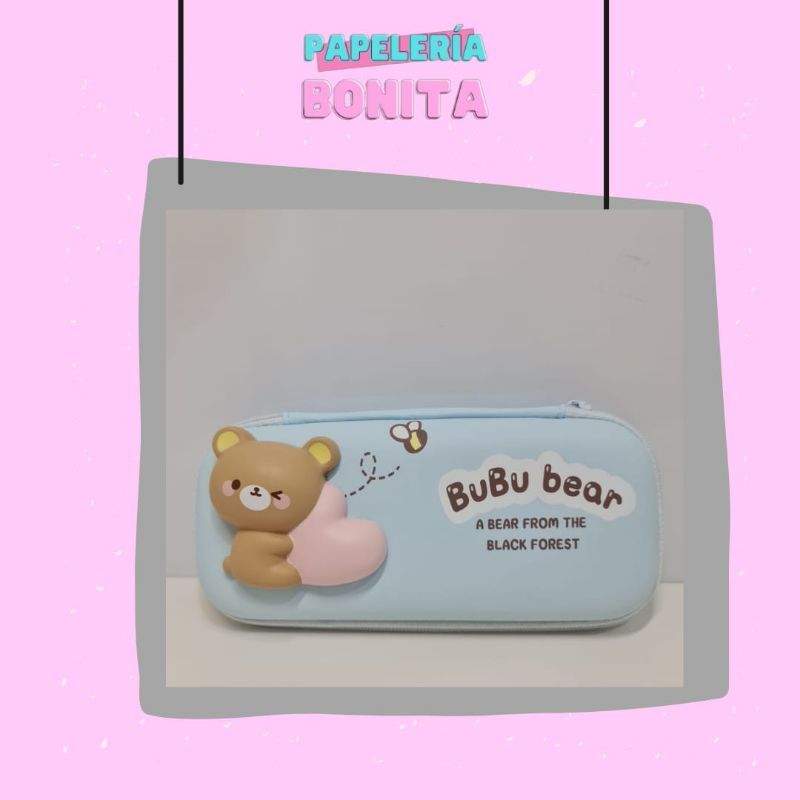 

Kuma Pencik Case Kotak Pensil Kuma Bubu Bear Beruang Lucu Biru Blue Pencik Case Kotak Pensil Anak Karakter Timbul Waterproof Squishy