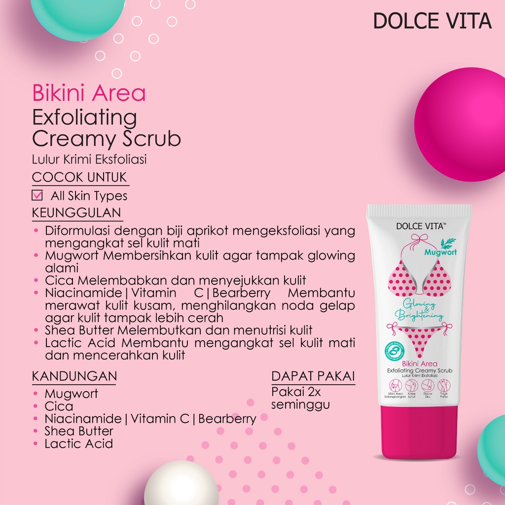 DOLCE VITA GLOWING BRIGHTENING EXFOLIATING CREAMY SCRUB 80ML -GC