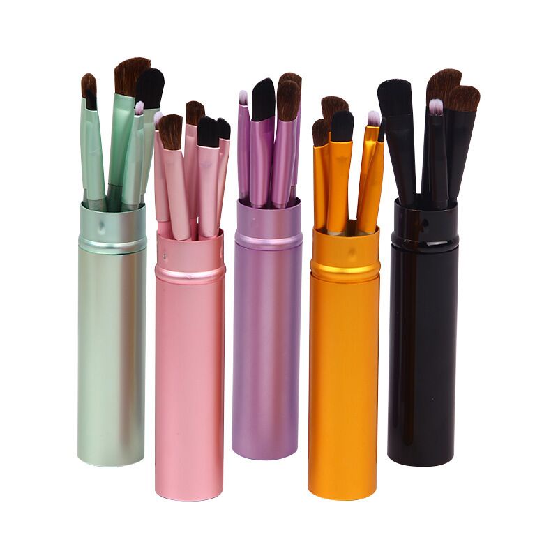 5pcs / Set Brush Makeup Untuk Bedak / Eyeshadow / Foundation / Blush On