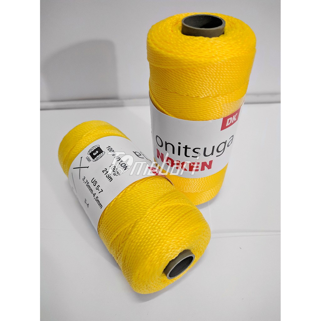 BENANG RAJUT NILON KUNING VITAMIN C / YELLOW NYLON ONITSUGA NOKEN NOK- 131