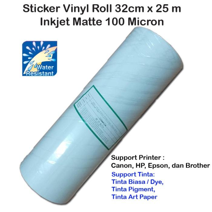 

SUN Sticker Vinyl Roll Inkjet Matte 32cm x 25m 100 micron