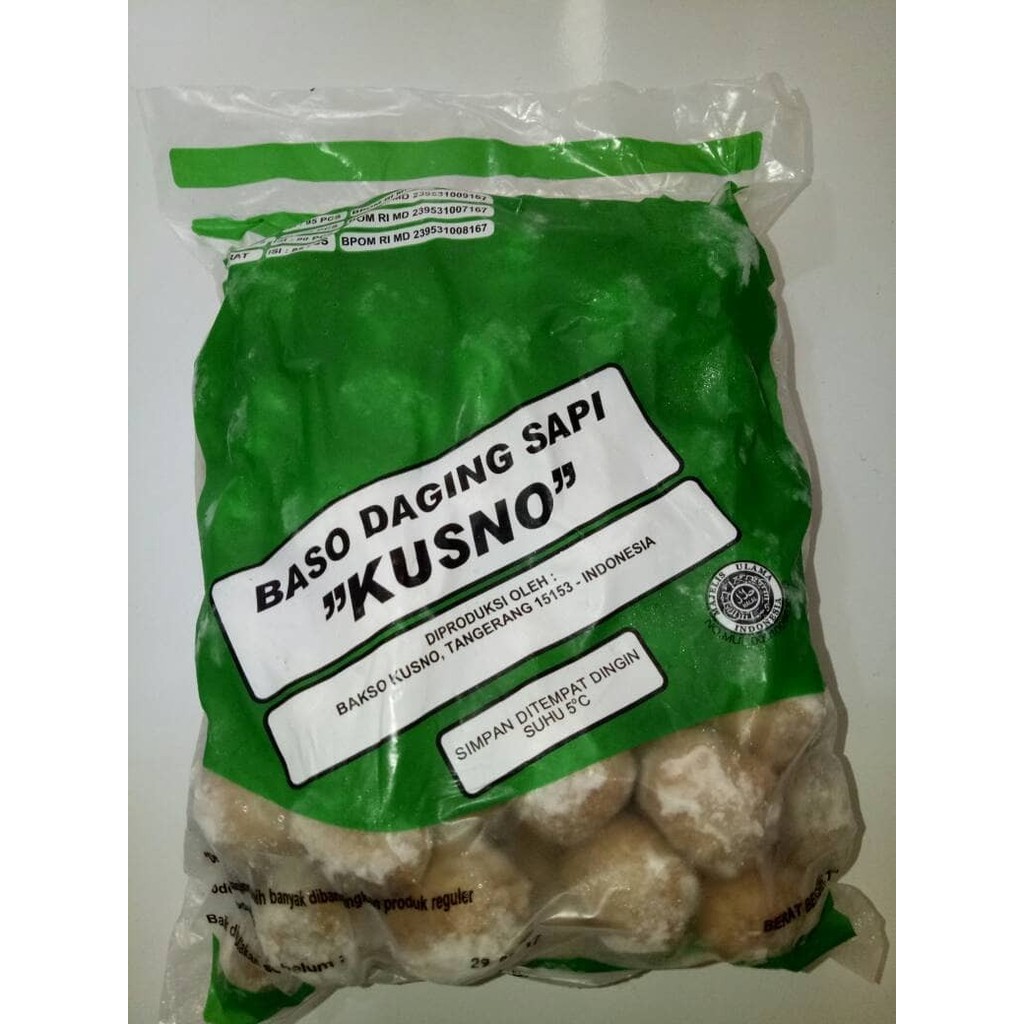 

BAKSO KUSNO BAKSO DAGING SAPI ASLI HALAL (BESAR) 1KG