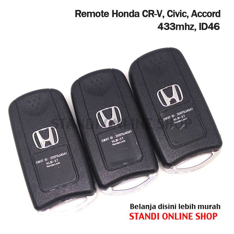 Remote Kunci Chip Transponder Remote PCB Honda CR-V Accord