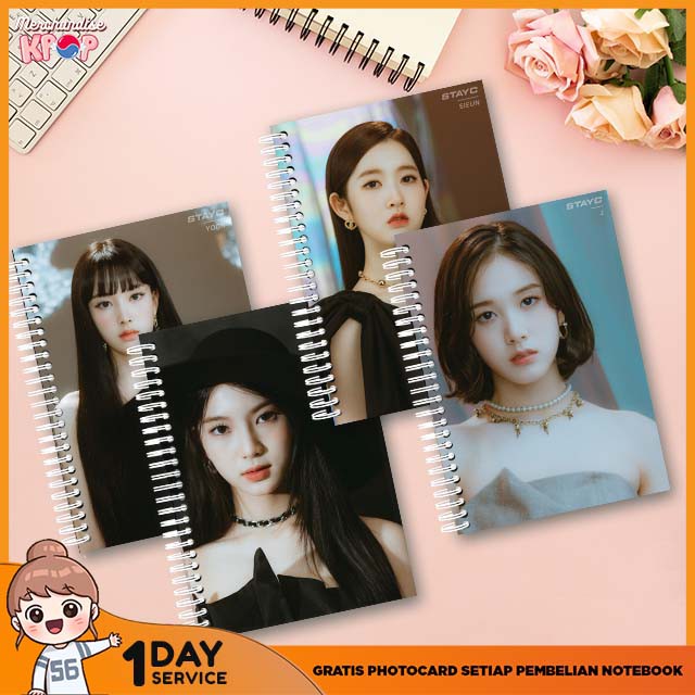 

[TERLARIS] Notebook A5 Buku Tulis Buku Catatan Buku Harian KPOP KOREA STAYC OFFICIAL