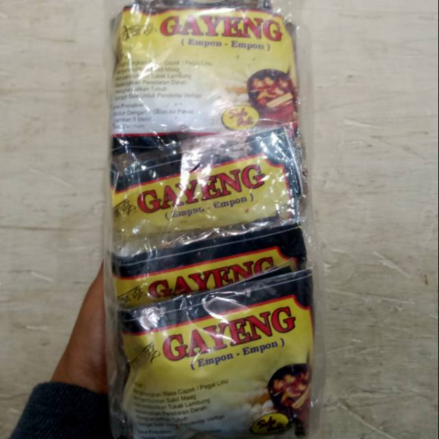 

Wedang Gayeng (empon-empon) 1 pax isi 10 bungkus / wedang anti corona