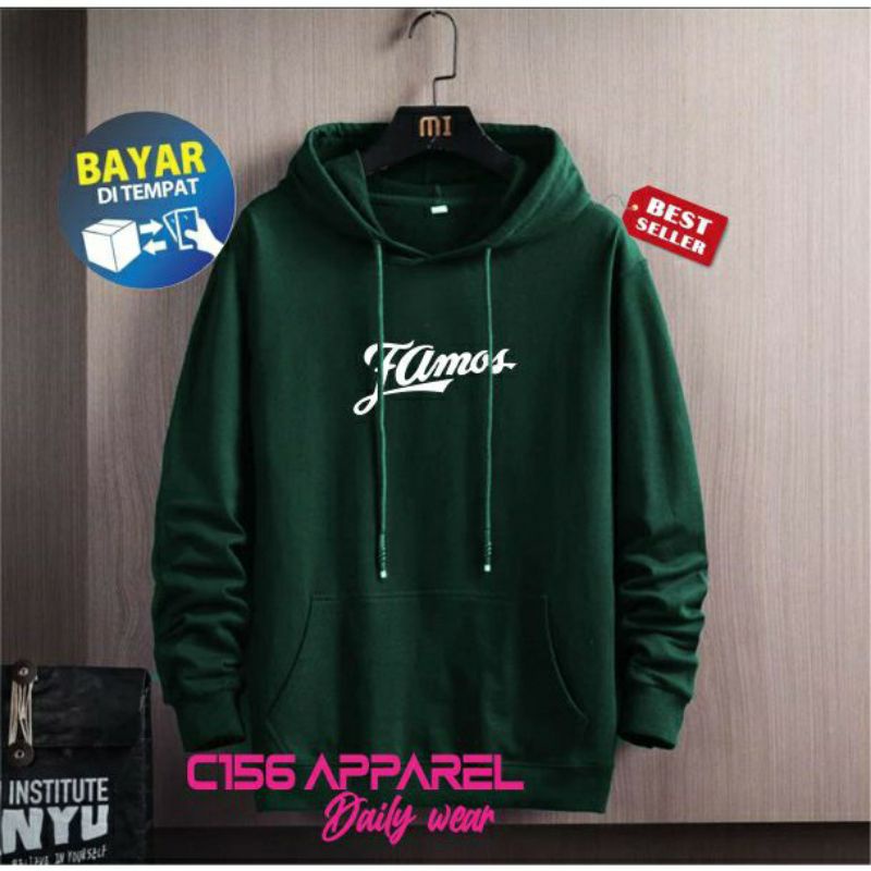 SWEATER HOODIE DISTRO Pria Wanita Premium Bahan Fleece Tebal FAMOUS