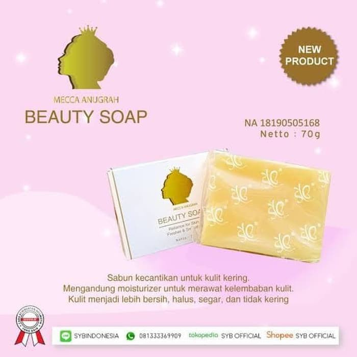 BEAUTY SOAP BY MECCA ANUGRAH BPOM - SABUN KECANTIKAN MECCA ANUGRAH