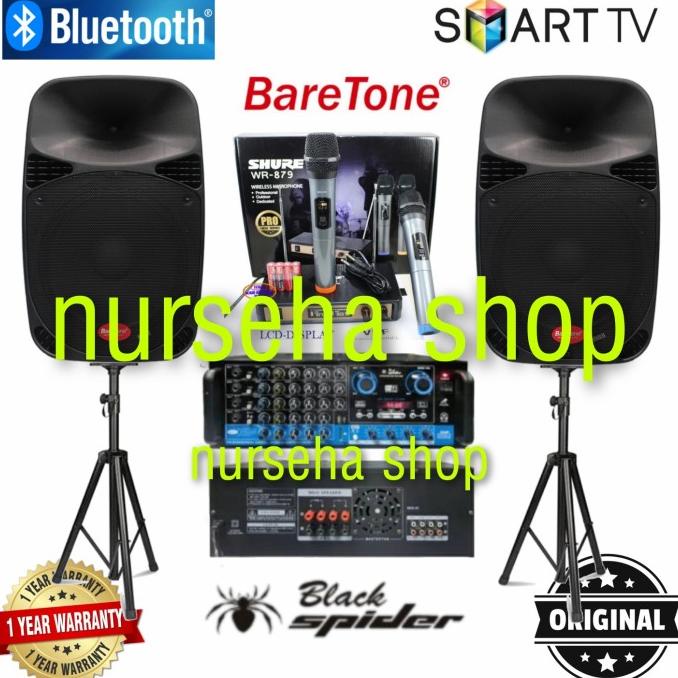 Paket Sound System Outdoor Baretone 15 inch paket karaoke bluetoot