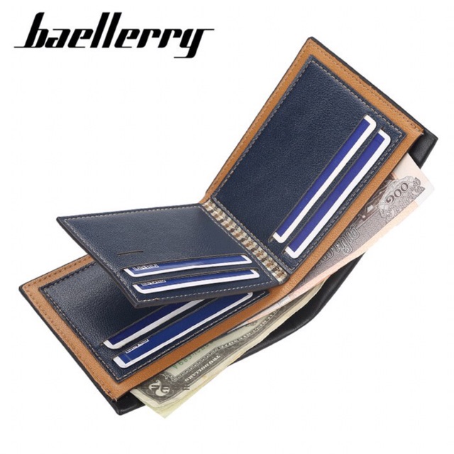 Dompet Pendek Lipat Kulit Pria Baellerry Wallet D0032