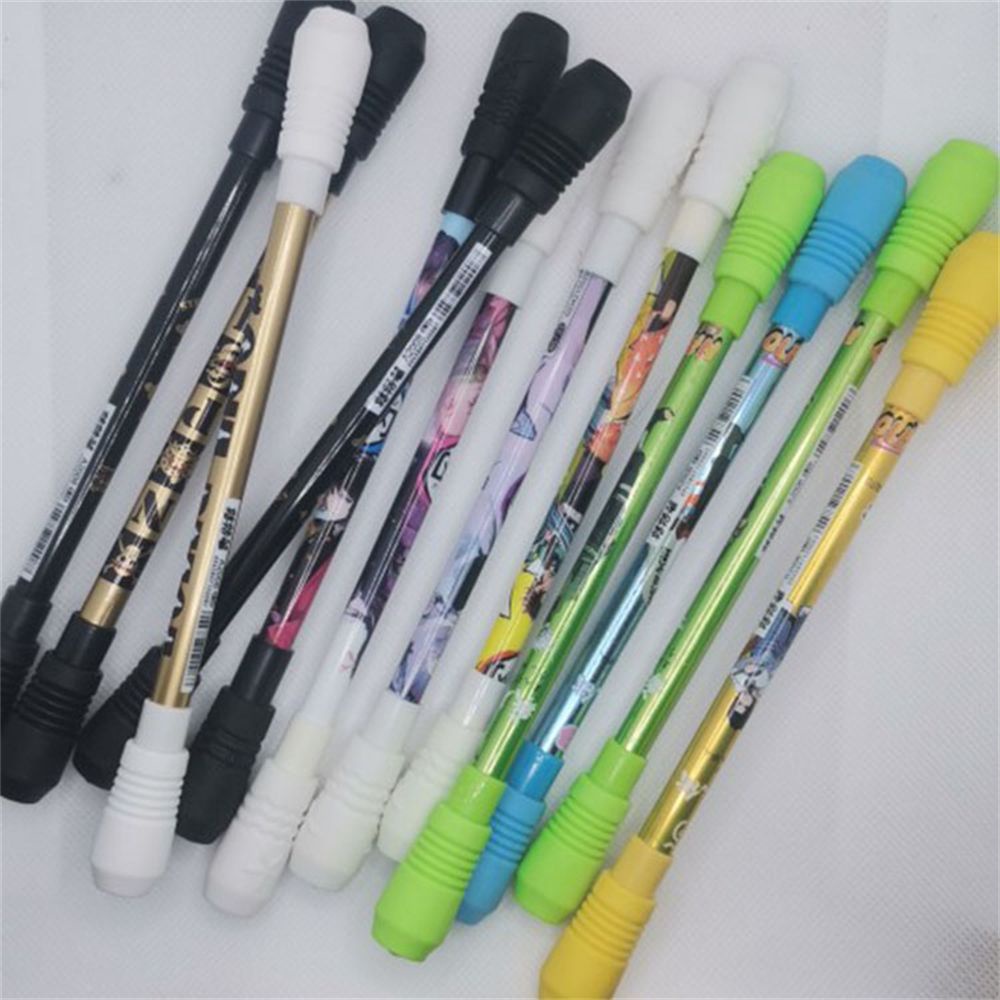 Lanfy 2pcs / Set Pulpen Gel Motif Anime Naruto Anti Slip Untuk Stationery / Pelajar