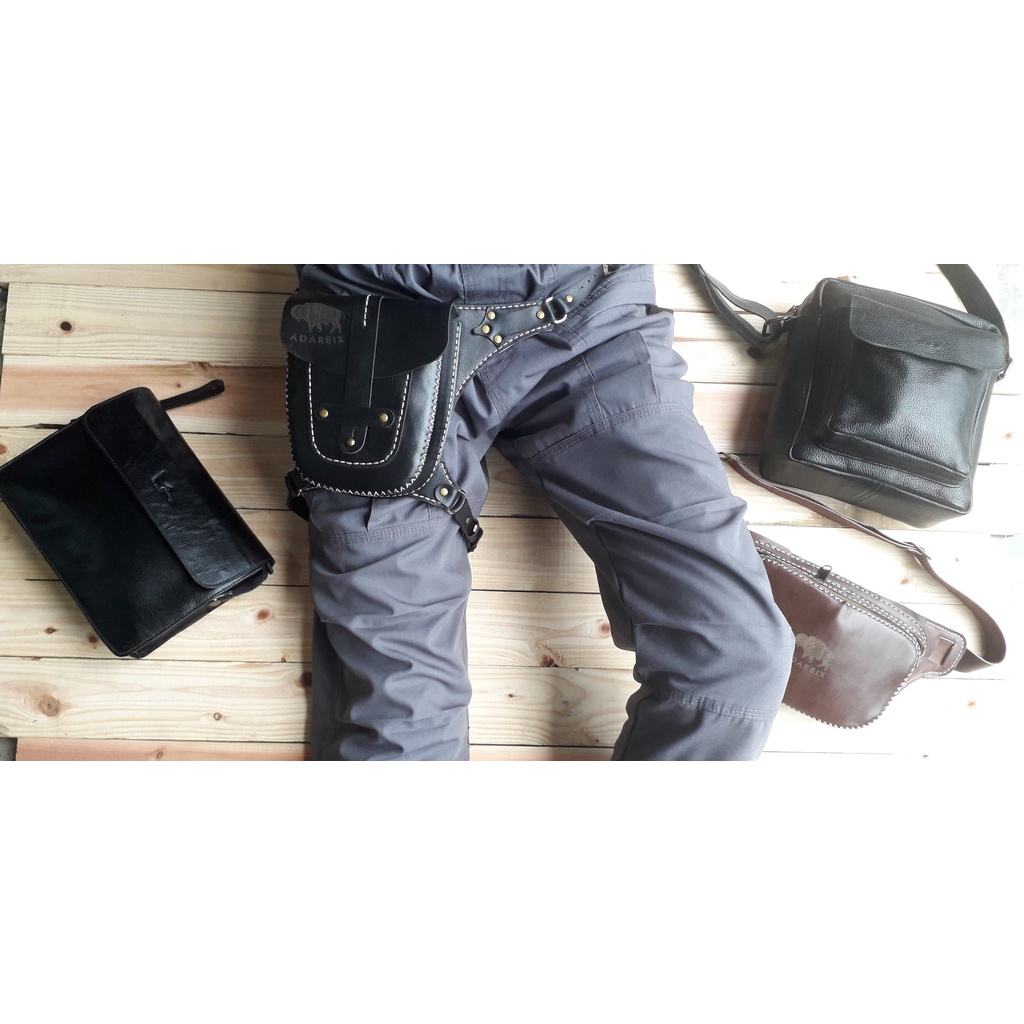 Tas Paha Kulit Asli, Tas Selempang Pinggang Adareix