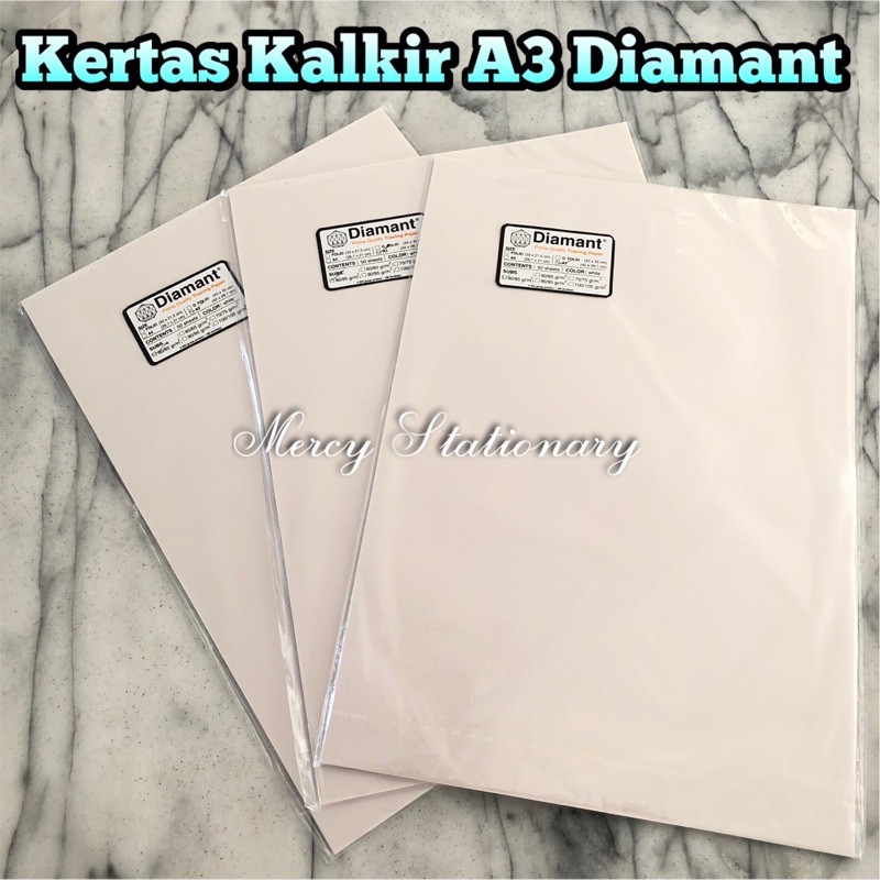 Jual Kertas Kalkir A3 Diamant Transprint 80 85 Gr Tracing Paper 1 Pak