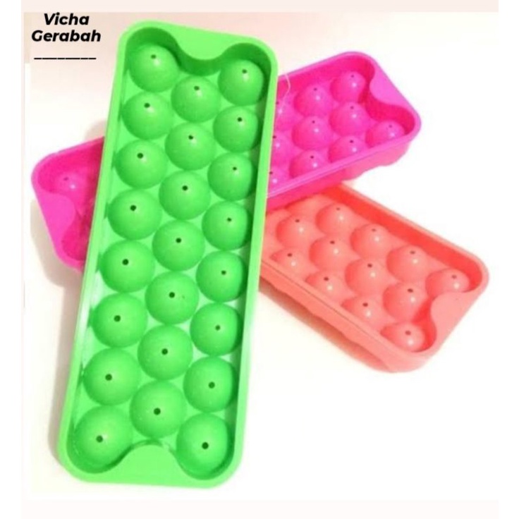 Cetakan Es batu Bulat/Cetakan Agar-Agar (Puding) / Telur Puyuh Es jelly Bolong