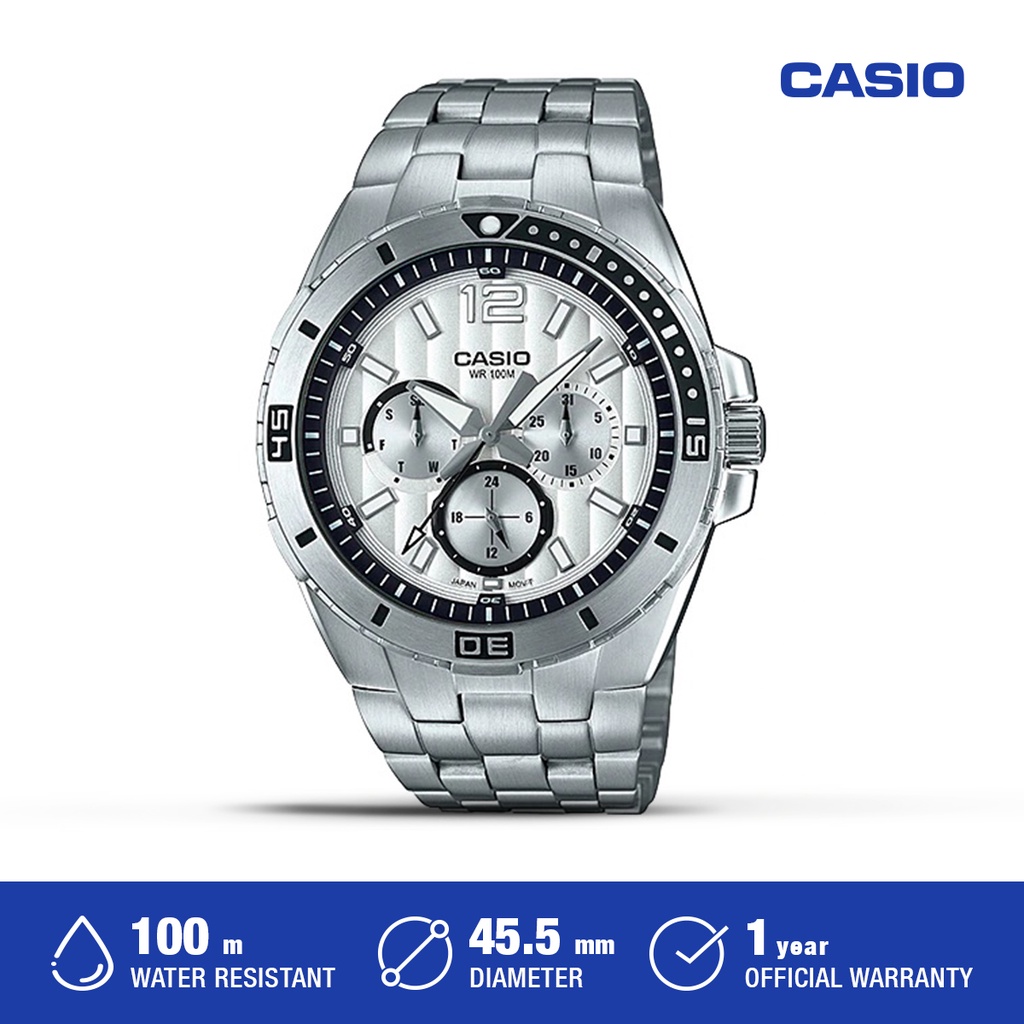 Jam Tangan Pria Casio Analog Original MTD-1060D-7A2VDF