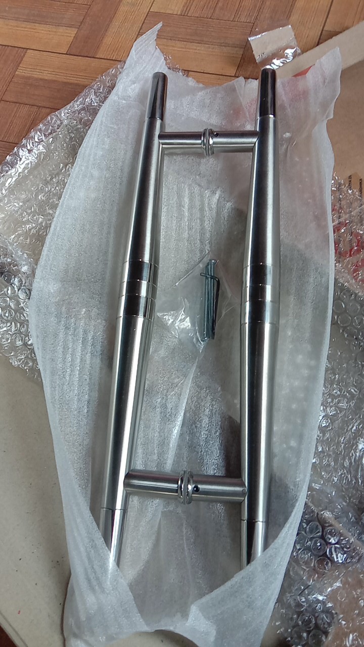 Handle Pintu Rumah / Tarikan Pintu Rumah / Gagang Pintu Rumah Stainless Baut Tembus Pensil 45 Cm