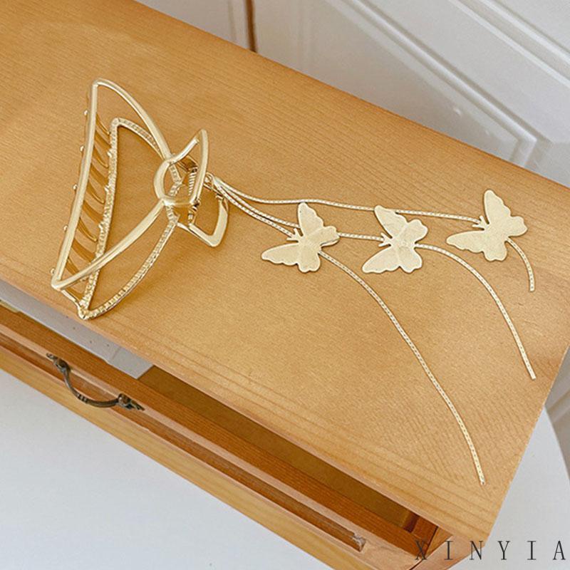 【COD】Jepit Rambut Butterfly Bentuk Hair Clips Kupu-Kupu Bahan Metal Ukuran Besar Korea Hair Pins Accessories