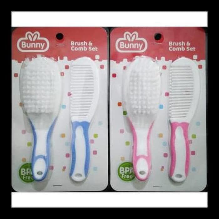 Lusty Bunny Brush &amp; Comb set - Sisir Bayi (DC-1104)