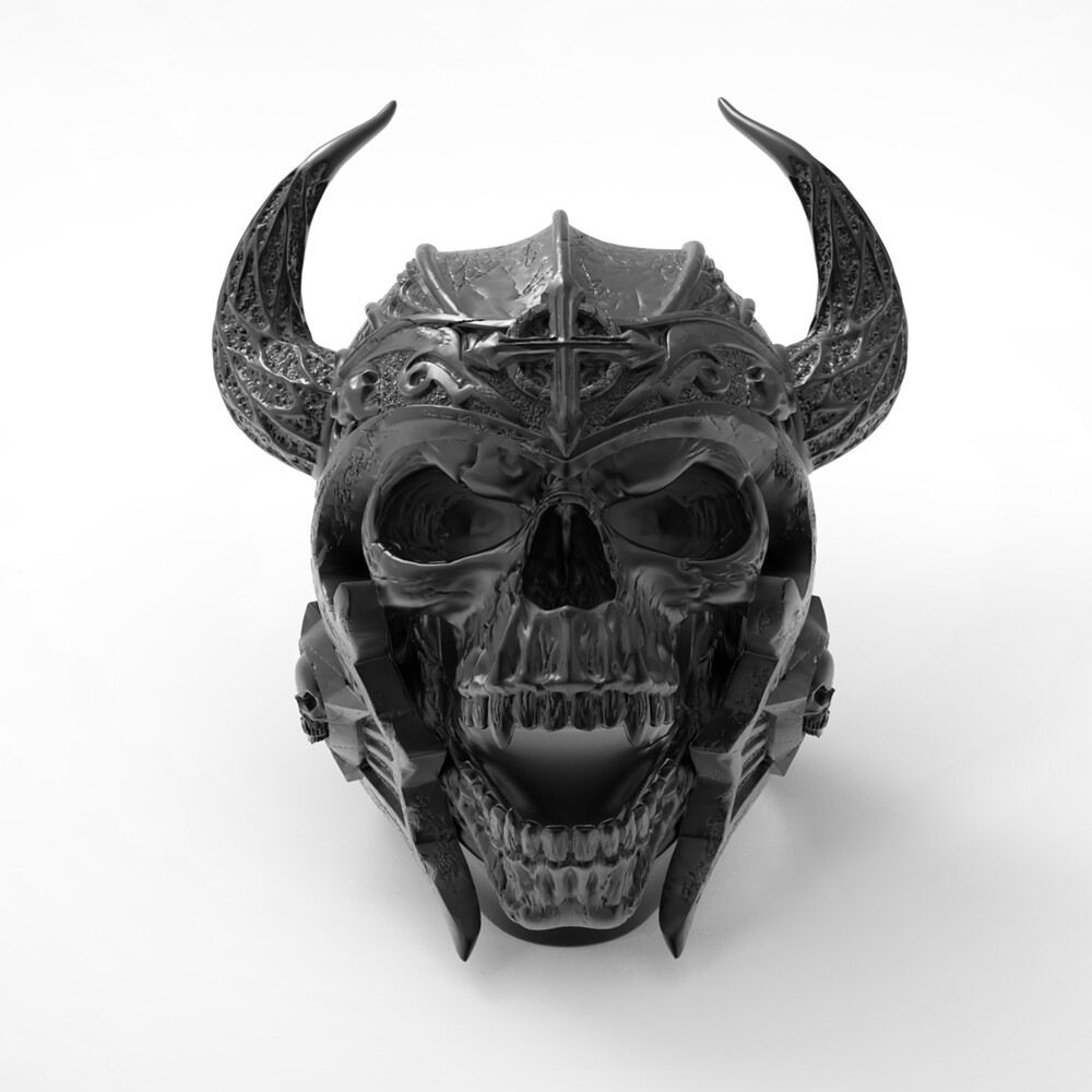 Cincin Desain Kepala Banteng Gaya Gothic Punk Untuk Pria