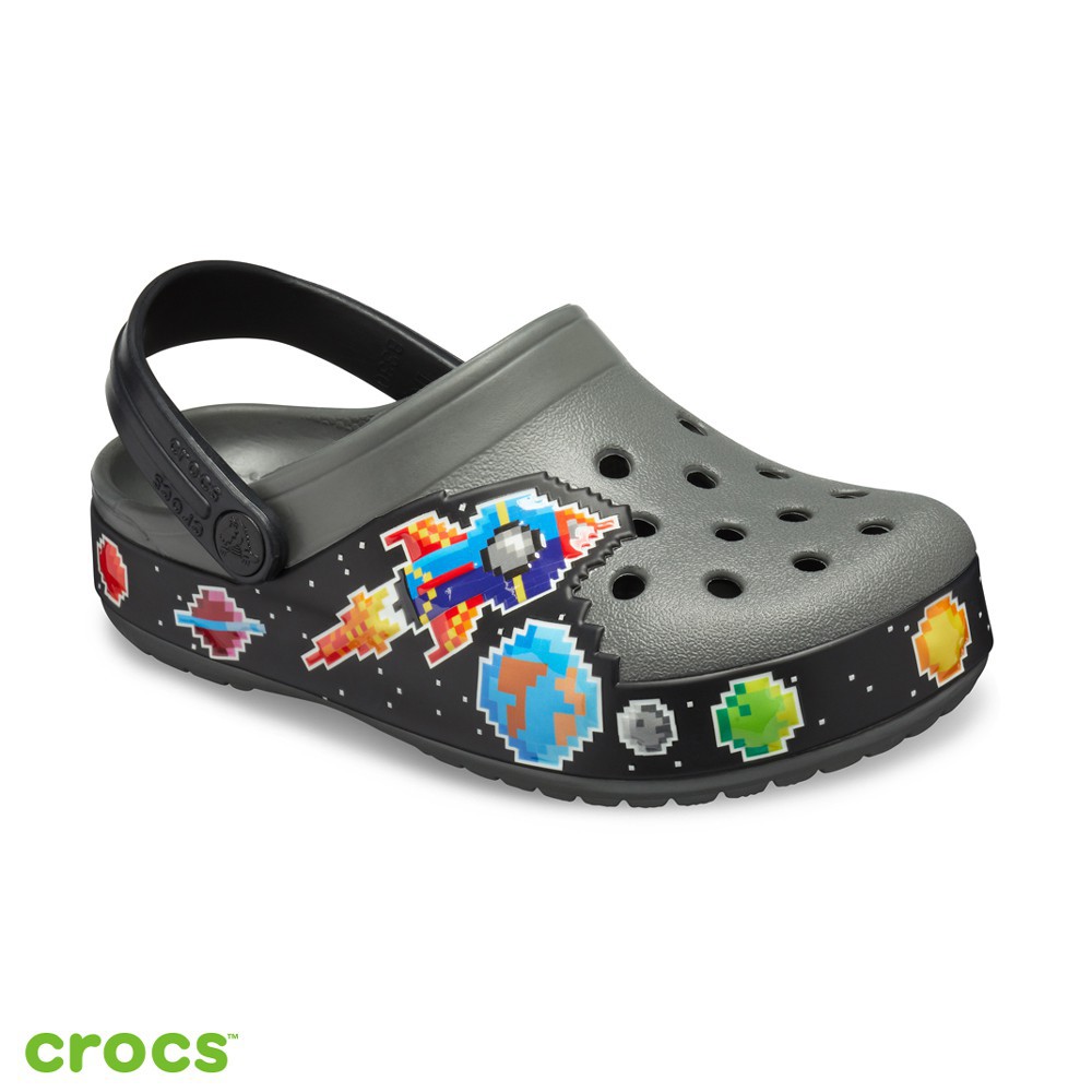 Crocs FL Galactic Boy's Clog - Slate Grey Sandal Anak Cowok Original