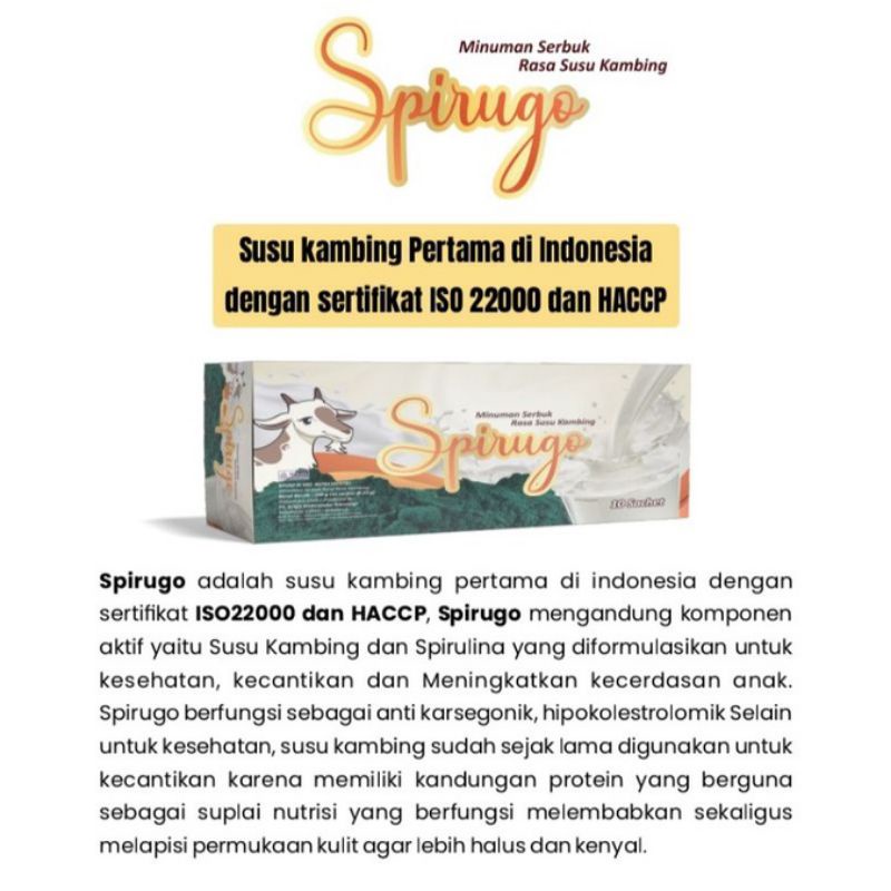 

Spirugo Susu Kambing