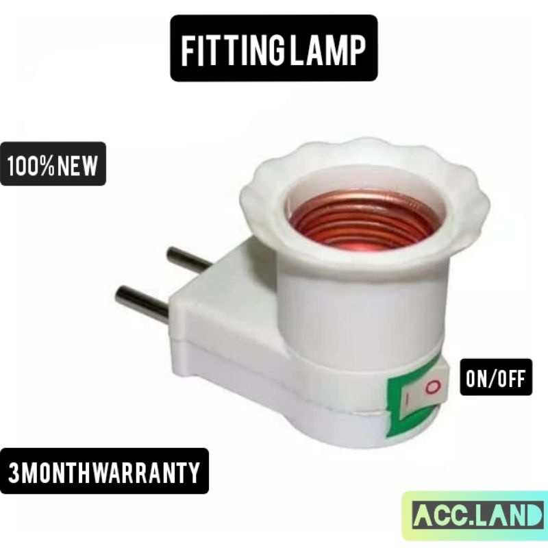 Fitting Cas Lampu Saklar ON/OFF Fitting Plug-in Fitting for Home Lamp | GARANSI 3 BULAN