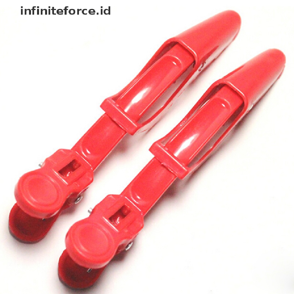 Infiniteforce.id 5pcs / Set Jepit Rambut Bahan Plastik + aluminum Untuk Salon