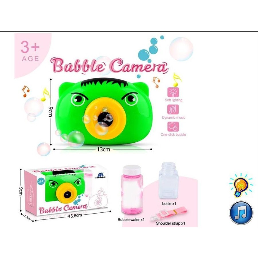 Mainan Kamera Bubble Busa Sabun Bubble Panda 628-3A - Mainan Gelembung Sabun Untuk Anak