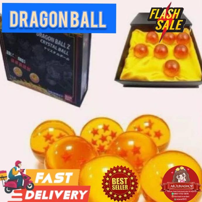 Figure Bola Naga Dragon Ball set 7 Bola kristal Dragonball