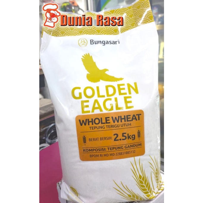 

BAYAR DITEMPAT Golden Eagle Whole Wheat / Tepung Gandum 2,5kg