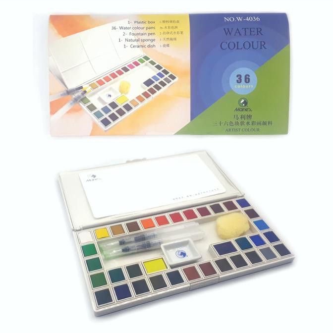 

Ready Stok! Maries Sketch And Go Watercolor 36Clr(Sejenis Koi Watercolor Pocket) Termurah