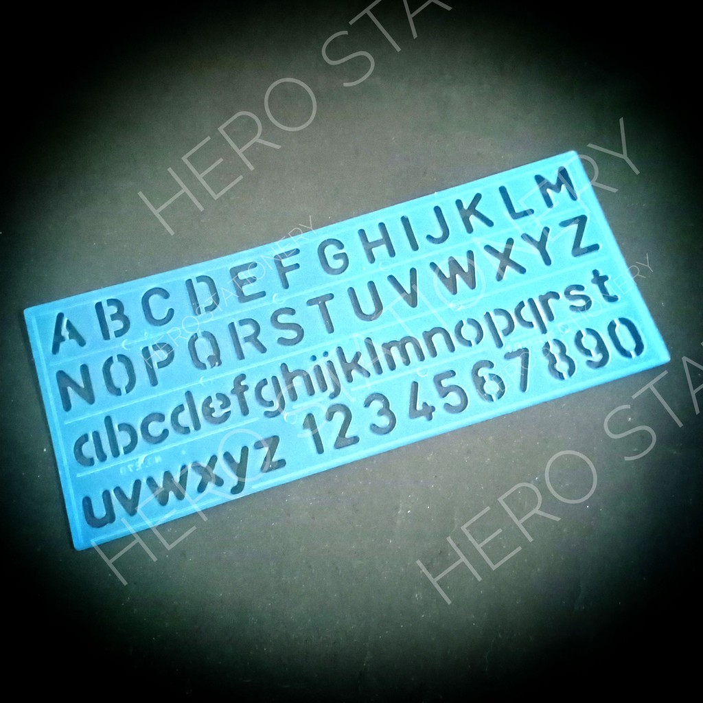 

Penggaris cetakan huruf angka butterfly alphabetical template HA 270