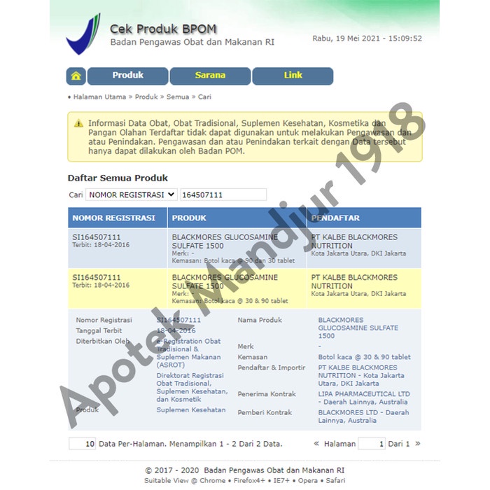 

MINUM-SIAP-DRINK-TO-READY- BLACKMORES GLUCOSAMINE SULFATE 1500 - ISI 90 TABLET -READY-TO-DRINK-SIAP-