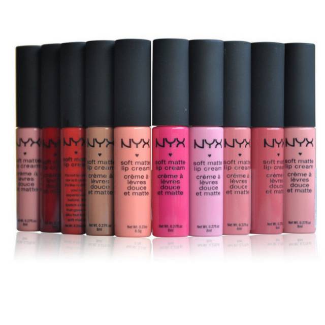 [COD]Lipstik NYX / Lipstik Cream Lipstik Matte Anti Air 12 Warna Easy to Wear Lip Gloss