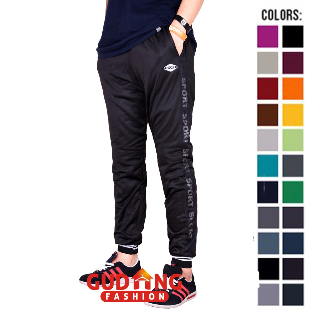 Celana Training Panjang Pria / Men Long Sport Pants - Banyak Pilihan Warna CLN (COMB)