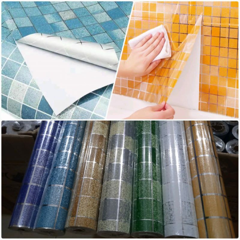 Wallsticker Dapur  Tempelan Dinding Wallpaper Anti minyak